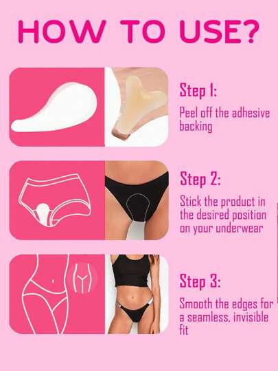 قطعة واحدة من وسادة الحماية السيليكونية من التسرب، وسادة واقية - غطاء ذاتي اللصق للمرأة | حامي أجزاء خاصة لا انزلاق | غطاء سيليكوني قابل لإعادة الاستخدام نظيف، لوازم سباحة المرأة للسروال الضيق والملابس الرياضية وبنطلون اليوجا