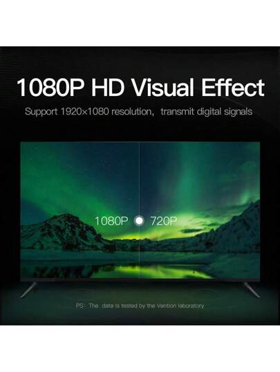 محول VENTION DVI (24+1)، إلى محول DVI (24+1) عالي الدقة، 1080 بكسل @ 60 هرتز، مناسب لأجهزة مثل أجهزة الكمبيوتر المكتبية، الحواسيب المحمولة، مربعات التلفزيون، التلفزيونات، أجهزة العرض، الشاشات