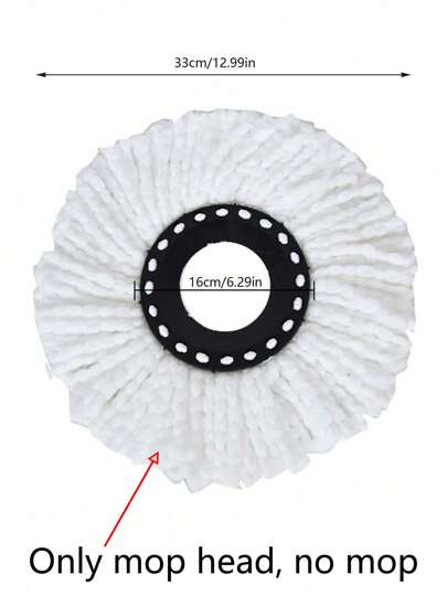 2 رؤوس مساحيق بديلة سميكة بألوان عشوائية لمسحوق الدوران، رأس مسحوق سحري دائري من الألياف الدقيقة ،امتصاص فائق ،امتصاص قوي، تنظيف الشعر والأتربة والبقع العنيدة بسهولة