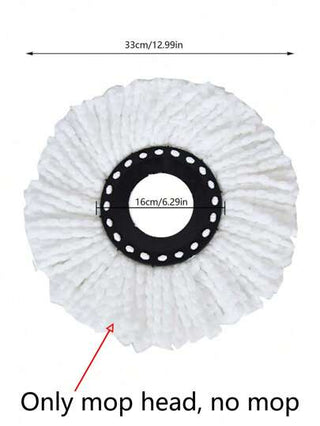 2 رؤوس مساحيق بديلة سميكة بألوان عشوائية لمسحوق الدوران، رأس مسحوق سحري دائري من الألياف الدقيقة ،امتصاص فائق ،امتصاص قوي، تنظيف الشعر والأتربة والبقع العنيدة بسهولة