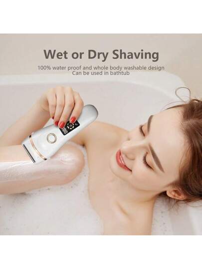 YTWO آلة إزالة الشعر الكهربائية ، بطارية 600 مللي أمبير ، قابلة للشحن عبر USB ، شاشة LED ، مناسبة للوجه والذراعين والساقين والمناطق الحساسة والبكيني ، لاستخدام جاف أو مبلل ، بدون ألم ، قابلة للغسل ، فكرة هدية ، خيارين للألوان