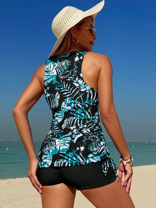 طقم تانكيني حريمي Swim Lushoire طقم تانكيني بطبعة استوائية للنساء