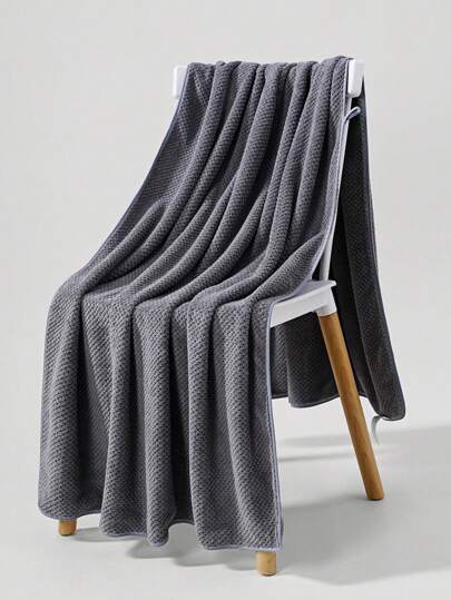 قطعة واحدة من منشفة حمام كبيرة من الألياف البوليستر الرمادية المزينة بشكل الأناناس قياس 90*170سم أو منشفة صغيرة 34*75سم للرجال والنساء البالغين، منشفة سباحة وحمام تجف بسرعة ناعمة وماصة ولا تبهت، مناسبة لديكور حمام الفندق والمنزل صيفاً