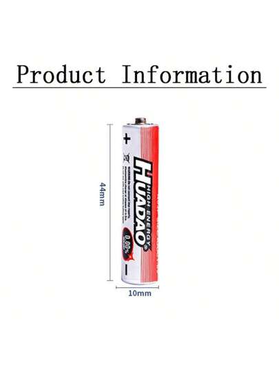 بطارية كربون زنك أحادية الاستخدام 1.5 فولت AAA لماوس وآلات حاسبة وألعاب كهربائية وأجهزة التحكم عن بعد، عالية في الطاقة والجودة
