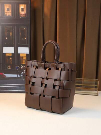 حقيبة أم وطفل من النسيج اليدوي المنسوج، حقيبة تسوق كبيرة السعة، سلة بقالة أنيقة، حقيبة تنقل، تصميم عتيق، حقيبة كتف للنساء