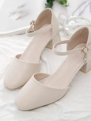 صنادل نسائية ذات كعب سميك مغلقة الأصابع، صيف 2025 ، أحذية متعددة الاستخدامات للعطلات