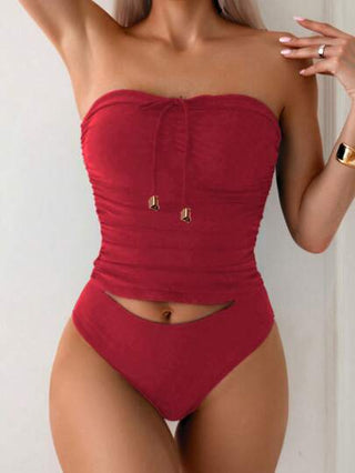 طقم تانكيني حريمي Swim Lushoire شريط أنيق ومتعدد الاستخدامات مناسب للياقة البدنية، موضة الصيف