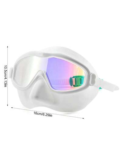 نظارات السباحة مع غطاء للأنف، نظارات سباحة بإطار واسع ،نظارات السباحة للرجال والنساء