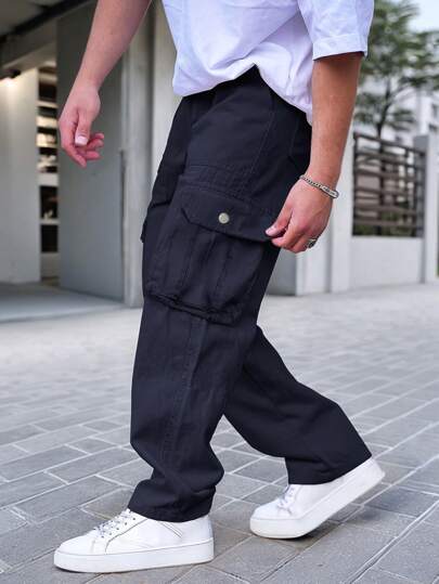 بنطلون كارجو فضفاض بساق مستقيمة على الطراز الأمريكي الرجعي، بجيوب كبيرة، بنطلون كاجوال عصري بجودة عالية، هدية رائعة للزوج/الحبيب