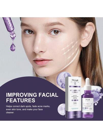 سيروم مشرق B3 مع نياسينامايد وجليسرين وحمض الهيالورونيك - 30 مل | مصحح البقع الداكنة ، مضاد للشيخوخة ، يرطب ويشد البشرة | يقلل ظهور التجاعيد بشكل ملحوظ للإشراق الشبابي