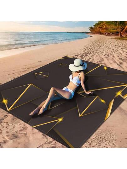 قطعة واحدة من "بساط نزهة رؤية البحر بالدولفين، بساط النزهة الأسود والذهبي، بساط النزهة النمر الأسود، بساط نزهة ظل الذئب ليلة القمر، بساط النزهة الهندسي الأسود والذهبي"، مصنوع من مادة البوليستر 100٪، ومقاوم للماء وسريع التجفيف، وقابل للغسل والغسل...