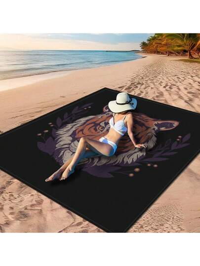 قطعة واحدة من "بساط نزهة رؤية البحر بالدولفين، بساط النزهة الأسود والذهبي، بساط النزهة النمر الأسود، بساط نزهة ظل الذئب ليلة القمر، بساط النزهة الهندسي الأسود والذهبي"، مصنوع من مادة البوليستر 100٪، ومقاوم للماء وسريع التجفيف، وقابل للغسل والغسل...