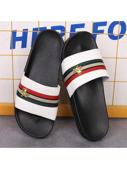 صنادل للرجال قياسات كبيرة مريحة للارتداء في المنزل ، صنادل بلاتفورم سميكة من EVA للخارج والشاطىء في الصيف