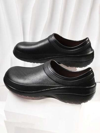 أحذية طهاة للرجال ، جزمات سهلة الارتداء ، أحذية مانعة للانزلاق للاستخدام بالمطبخ أو الفندق ، وبنعل سميك مقاوم للتآكل ، أحذية مريحة للمهنيين الطبيين