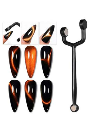 قطعة واحدة عبارة عن عصا مغناطيسية ثلاثية الوظائف قوية، أداة لتصميم أظافر القطة بالمغناطيس وأعمال الفن اليدوية