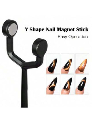 قطعة واحدة عبارة عن عصا مغناطيسية ثلاثية الوظائف قوية، أداة لتصميم أظافر القطة بالمغناطيس وأعمال الفن اليدوية