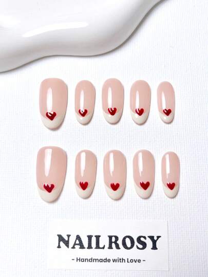 10 قطع طقم أظافر صناعية مصنوعة يدويًا، باللونين الزهري واللامع، بأشكال الفراشة واللؤلؤ والعين القطة أناقة بأسلوب ياباني حديث وكوري تصميم عصري فرنسي محايد كلاسيكي إبداعي لمعان وتدرج