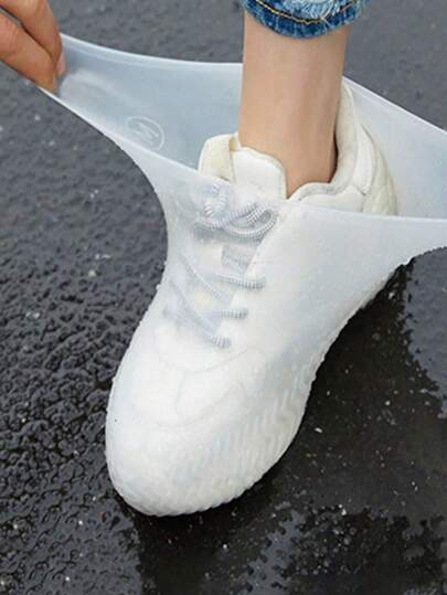 زوج من أغطية الأحذية المضادة للتسرب المصنوعة من السيليكون، واقيات مطاطية إعادة الاستخدام للأحذية المطرية، مضادة للانزلاق وللأتربة، أغطية قدم متينة للرجال والنساء، مناسبة للمدرسة والمكتب والمنزل والسفر والأنشطة الخارجية والبستنة