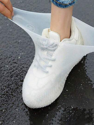 زوج من أغطية الأحذية المضادة للتسرب المصنوعة من السيليكون، واقيات مطاطية إعادة الاستخدام للأحذية المطرية، مضادة للانزلاق وللأتربة، أغطية قدم متينة للرجال والنساء، مناسبة للمدرسة والمكتب والمنزل والسفر والأنشطة الخارجية والبستنة