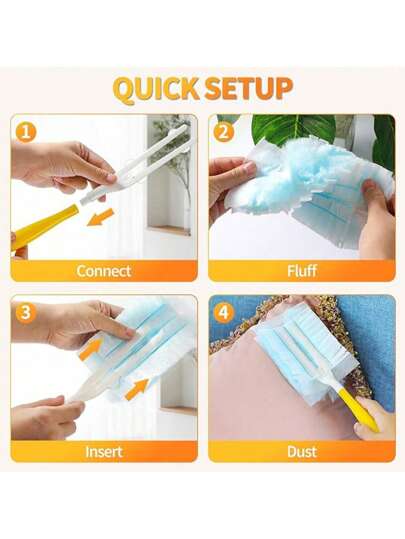 10/40/30 قطعة، رؤوس فرشاة إزالة الأتربة الإلكتروستاتيكية، رؤوس فرشاة إزالة الغبار المنزلية ، رؤوس فرشاة إزالة الغبار، مناسبة للغسيل والأثاث والسيارات والمفاتيح (بدون مقبض)، لوازم التنظيف، أدوات التنظيف، لوازم عيد الميلاد، أدوات تنظيف هالوين