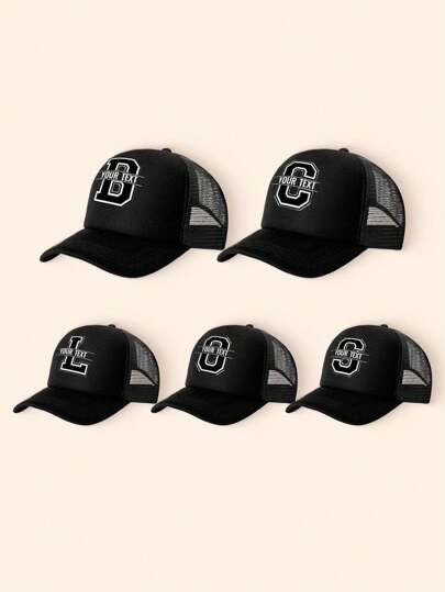 قبعة بيسبول قابلة للتعديل مزودة بشعار أو اسم شخصي للعائلة أو المجموعة أو الرحلات، من شبكة تنفس، مناسبة للاستخدام الخارجي في الربيع والصيف، هدية رائعة، قطعة واحدة