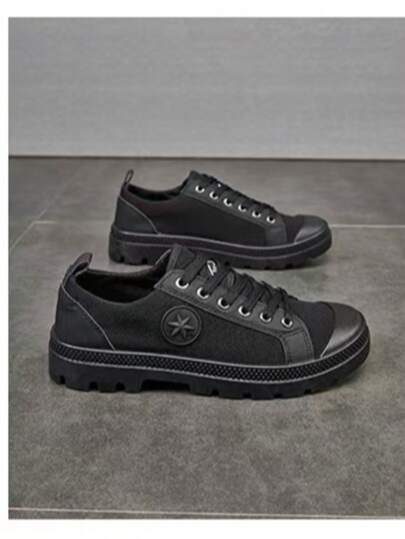 أحذية سلامة رجالية جديدة، مضادة للانزلاق، مقاومة للبلى، خفيفة الوزن، لمواقع البناء، بلون أحادي، من الألياف البوليستر، بطراز شحن خارجي، للاستخدام في كل الفصول