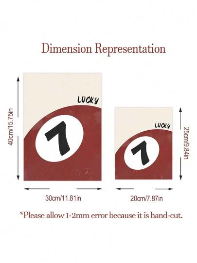 4 قطع من ملصقات فنية للبار، طباعة كرة ملك الحظ، صورة بطاقة مشروبات باردة، لوحات فنية عصرية لجدران الغرفة المعيشة الحديثة، بدون إطار