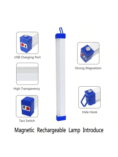 1 قطعة إضاءة عمل محمولة بخطاف وسنارة مغناطيسية ب- 3 أوضاع إضاءة، شحن بالمنفذ الأمريكي، مصباح طوارئ للسوق والتخييم، سراج خيمة معلق، إضاءة خارجية للممرات والحديقة والباحات