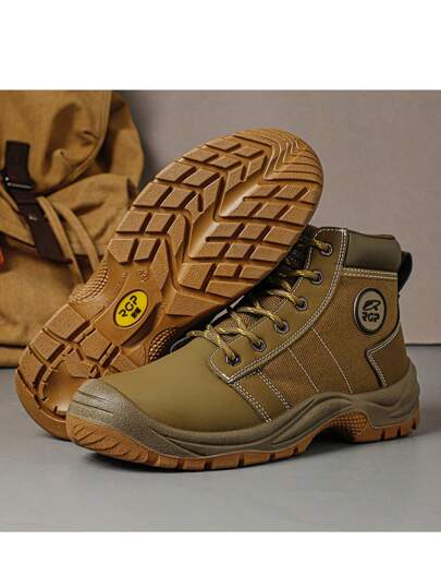 بوت أمان للرجال بطرف من الصلب، مقاومة للكسر والثقب، ثلاثية الوظائف، مقاومة للانزلاق والتآكل، تنفس للخارج، امتصاص الصدمات، بوت عمل للخروج