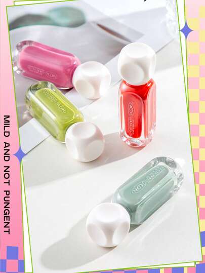 طلاء أظافر جديد 5* 10مل، مناسب للربيع والصيف، متنوع في الألوان لتختار منه - جاف سريع، بدون خبز وتمزق - مناسب للنساء والفتيات