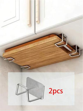 1/2/3/4/8/12 قطعة رف تخزين مطبخ من الفولاذ المقاوم للصدأ بشريط لاصق ثنائي الجانب، ممتص لمياه الصرف، حامل حوض المطبخ، رف تخزين، مناسب للمطبخ والمدخل والصالة والحمام والغرف، مستلزمات المنزل / 4 حزم (الشريط اللاصق ثنائي الجانب غير مرفق)