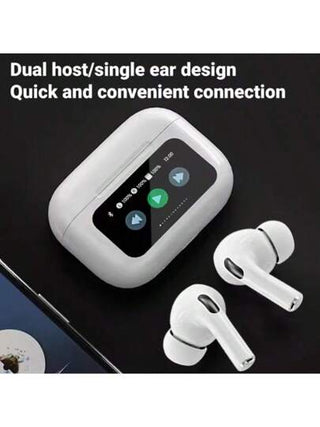MEIYIXING سماعات رأس لاسلكية MEIYIXING A9 Pro، بلوتوث 5.4، شاشة LED، سماعات ألعاب، سماعات رياضية، صوت عالي الجودة، سماعات أذن منخفضة التأخير، بميكروفون عالي الدقة مدمج، مقاوم للماء، بطارية طويلة الأمد، سعة البطارية 200 مللي أمبير