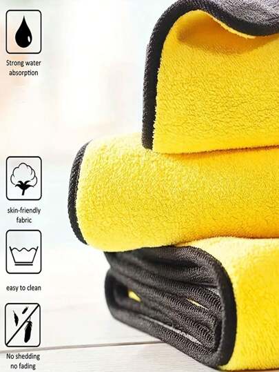 10 قطع قماش تنظيف السيارات من الألياف الدقيقة فائقة السمك، قطع قماش لتنظيف النوافذ والزجاج سريعة الجفاف، مناشف تنظيف المنزل، قطع قماش لتنظيف وتجفيف السيارات، ماصة، متعددة الأغراض، مناسبة للسيارات والزجاج والقوارب والاستخدام المنزلي