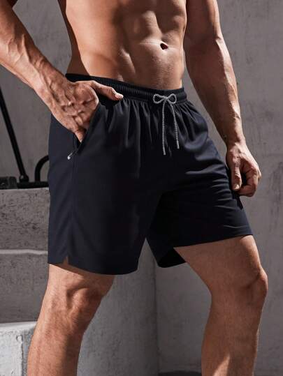 1 قطعة شورت رياضي كاجوال رجالي للرياضة واللياقة والكرة السلة والملابس الرياضية الخارجية، قصير صيفي