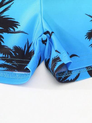 مايوه أولادي شورتات بحر موديل بوهيمي للأولاد، سريعة الجفاف، من أقمشة مرنة، خصر حبل للربط، مناسبة للاستخدام في المسبح وعطلات الصيف والتمتع بالتزلج على الأمواج