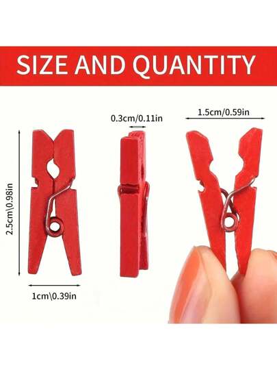 35/ 39/ 60/ 69/ 96/ 116 قطعة مشابك خشبية ملونة، بطول 1 بوصة، قابلة لإعادة الاستخدام وتوفير المساحة، مناسبة للصور والأعمال اليدوية ومشاريع DIY وديكور المنزل والمطبخ والألبومات والإطارات والاكسسوارات، مشابك غسيل