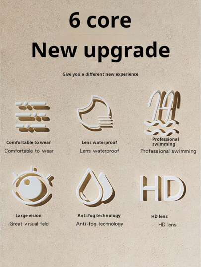 youyou نظارات سباحة مقاومة للضباب والماء، نظارات سباحة طبية لقصر النظر للرجال والنساء، نظارات تنافسية احترافية