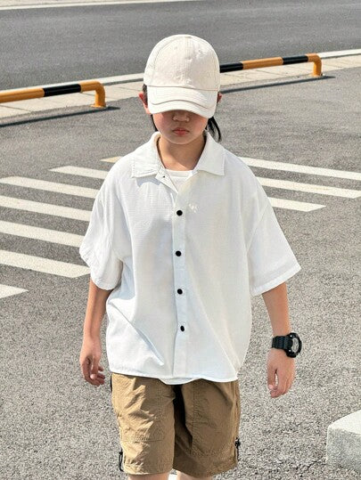 تي شيرت بنصف أكمام مطبوع بحرف للفتيات المراهقات ، تي شيرت عيد الحب ، ملابس أطفال عيد الحب