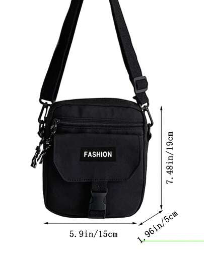 حقيبة كاجوال صغيرة شخصية للرجال حقيبة كتف رياضية مع حقيبة عبر الجسم صغيرة حقيبة مربعة صغيرة على طراز هونج كونج