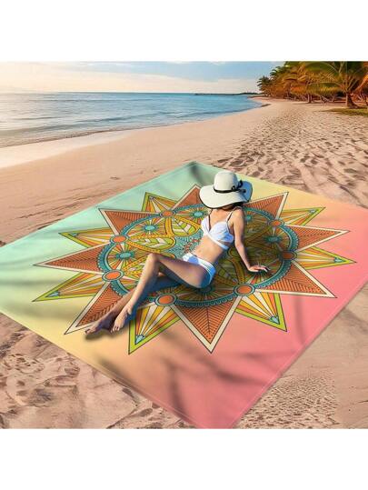 قطعة واحدة من بطانية مصنوعة من 100٪ بوليستر، نمط المندلا الذهبي، نمط المندلا الملون، نمط الهندسي النجمي الملون، نمط المندلا التدرجي، نمط المندلا الأبيض والأسود، خيار مثالي للاستجمام على الشاطئ، مقاوم للماء وسريع التجفيف، قابل للغسيل في الغسالة،...