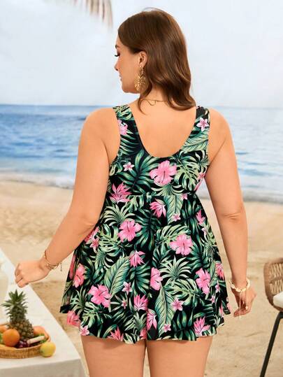 Swim Lushoire ملابس علوية بيكيني ذو حمالات كبيرة الحجم، موضة للصيف