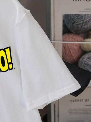 Teen Titans Go X SHEIN تي شيرت تي شيرت أكمام قصيرة رسوم تصميم أنيق لفتيان المراهقين، مناسب للصيف