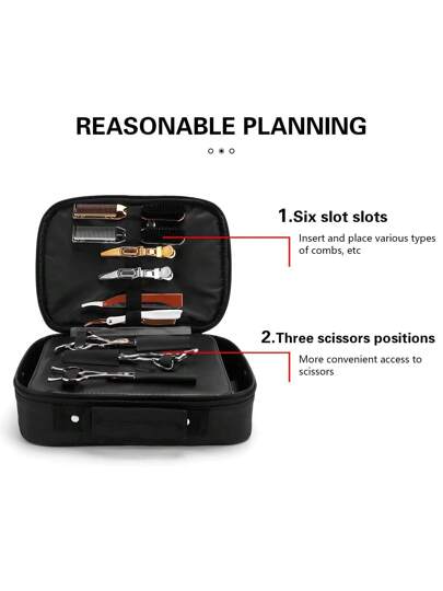 حقيبة منظم أدوات مصفف الشعر ، حامل كبير السعة لحمل ماكينة الحلاقة والشعر