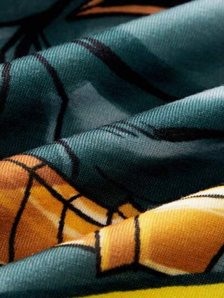 BATMAN X SHEIN 85th تي شيرت كاجوال قصيرة الأكمام بيضاء مطبوعة مناسبة للأولاد في سن المراهقة