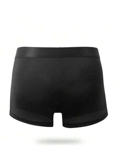 4 قطعة/مجموعة ملابس داخلية رجالية - سراويل داخلية بوكسر مريحة ومصنوعة من قماش ناعم وأنيق، سراويل داخلية رياضية من الحرير المثلج بألوان مختلفة