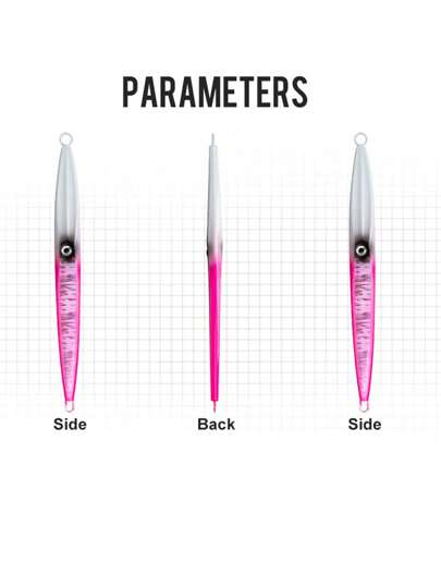 قطعة واحدة من طعوم صيد السمك المستهدف عمليات إلقاء الطُعم 100جرام من صنج المعدن العميق للغائر، طُعم ملعقة، طُعم قلم سريع الغوص لتجهيزات الصيد