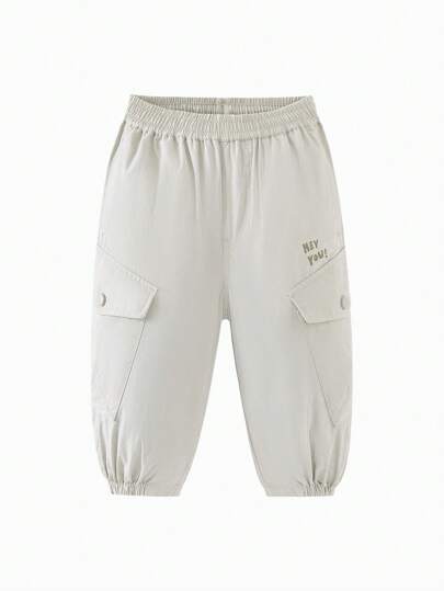 mini bala سراويل خفيفة ناعمة وقابلة للتنفس وقابلة للتعديل في الخصر للبنين لارتداء الخارجي والعمل