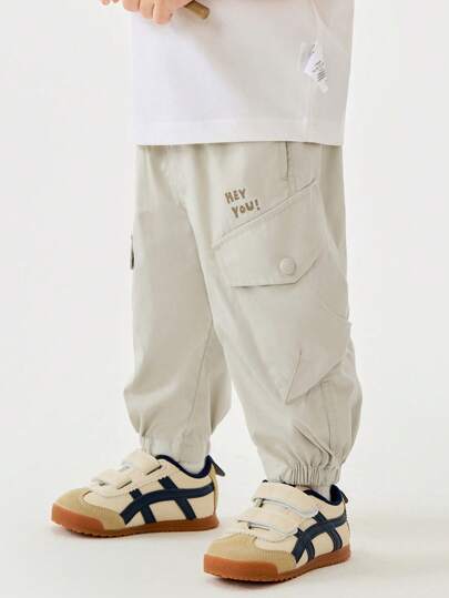 mini bala سراويل خفيفة ناعمة وقابلة للتنفس وقابلة للتعديل في الخصر للبنين لارتداء الخارجي والعمل