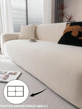 غطاء كنبة 3D قطعة واحدة، غطاء كنبة متعدد الاستخدامات كامل التغطية، تصميم بنمط هندسي بلون صلب، غطاء حماية للكنبة، ديكور عيد، غطاء كنبة عالي المرونة كامل التغليف، مناسب لجميع الفصول