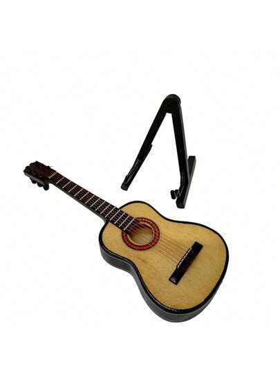 SHEIN قطعة واحدة من نموذج الجيتار المصغر لديكور المنزل، خيار بين الغيتار الصوتي أو الكهربائي مع حامل، زخرفة أداة موسيقية، ديكور عيد الحب، حفل زفاف، عيد ميلاد، ديكور الغرفة